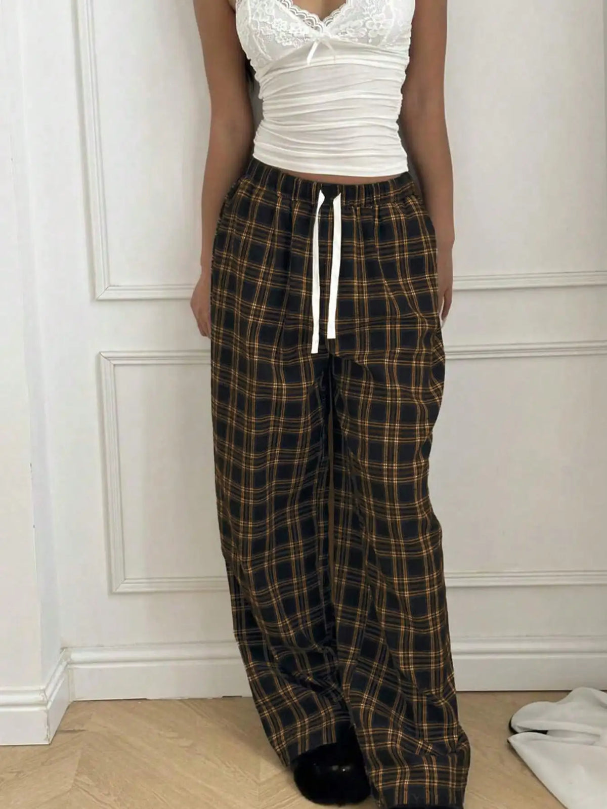Repickset Lounge Pants Plaid Easy Days