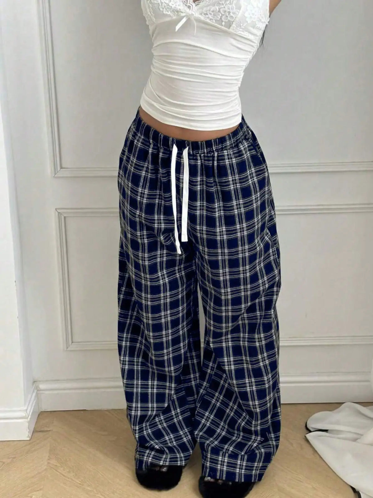 Repickset Lounge Pants Plaid Easy Days