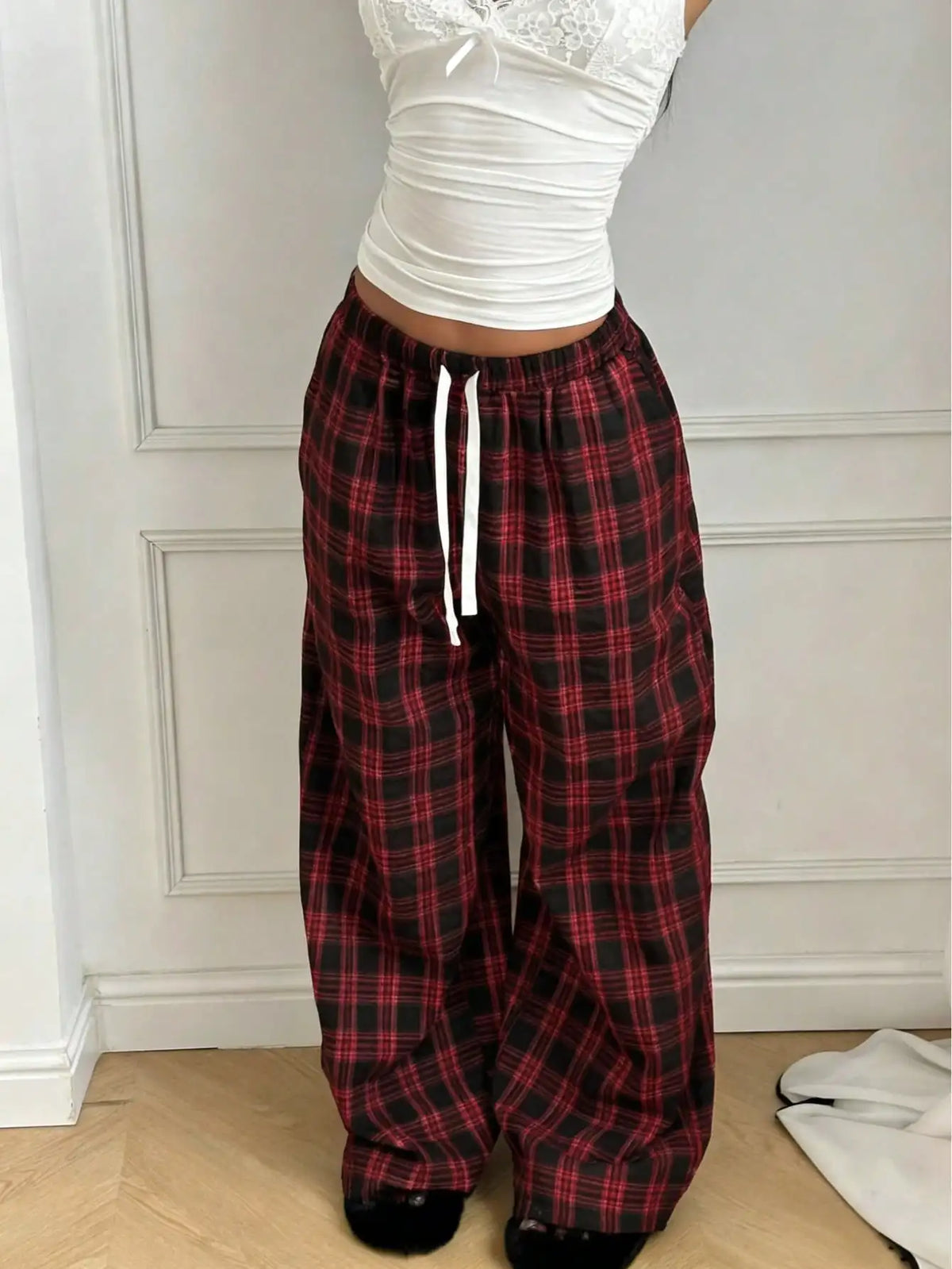 Repickset Lounge Pants Plaid Easy Days