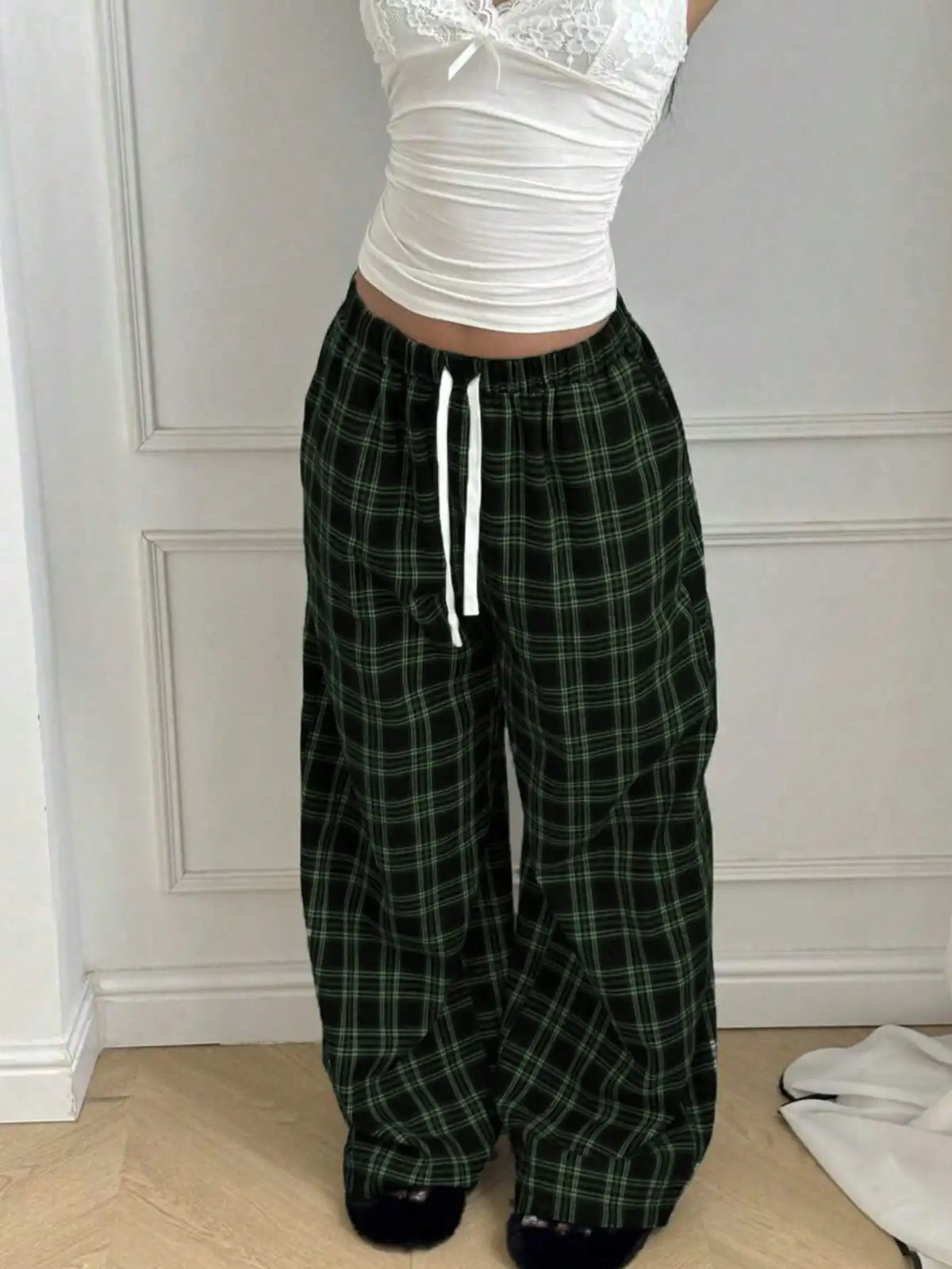 Repickset Lounge Pants Plaid Easy Days